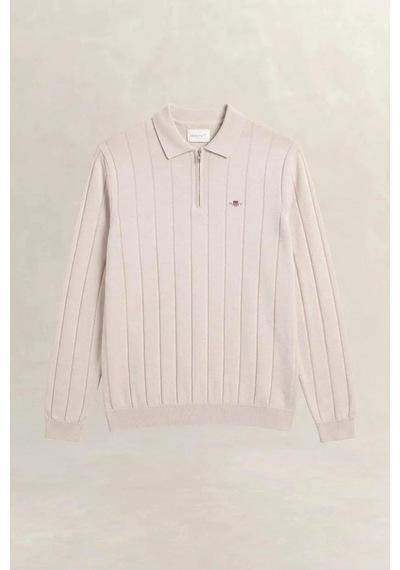 Gant Erkek Bej Yarım Fermuarlı Kazak-24672