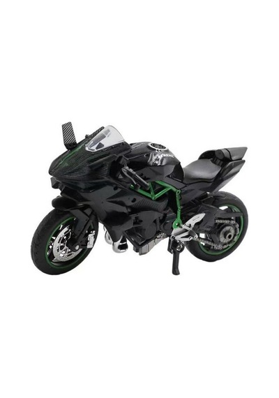 1:18 Ölçek H2r Metal Alaşım Motosiklet Maketi - Süspansiyonlu Ve Standlı Model Çok Renkli