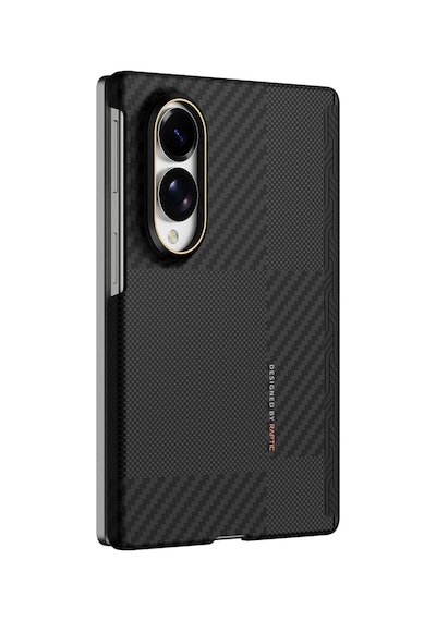 Galaxy Z Fold 8 Kılıf M-safeli Metal Kamera Çerçeveli Raptic Aramid Skinpro Karbon Kapak Siyah-gri Siyah - Gri