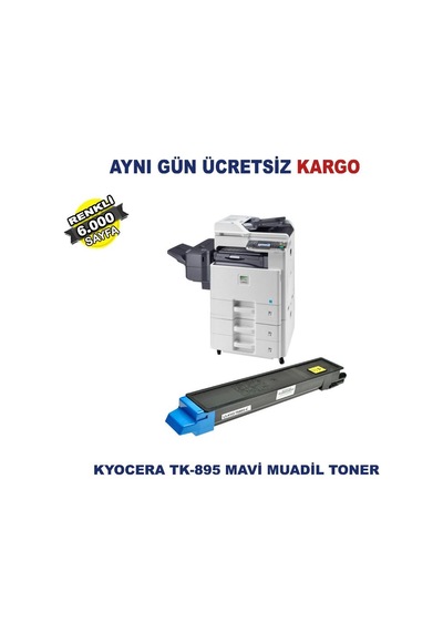Tk-895 / Kyocera Ecosys Fs-C8020 Mavi Uyumlu Toner 6.000 Sf