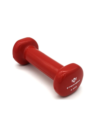 Alin Sport Vinyl Kaplı Dambıl 0.5 Kg Fitness, Pilates Ve Ev Egzersiz Ağırlığı Kırmızı