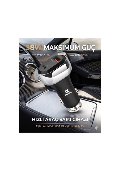 Dc-11 / 38 W Araç İçi Şarj Başlığı