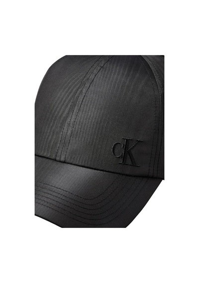Calvin Klein Monogram Embroıdery Moıre Cap-14786 Siyah