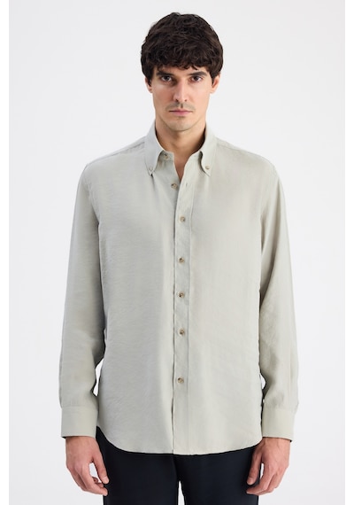 D'S Damat Ds Damat Comfort Mint Düz Gömlek 6hc020302304m 420