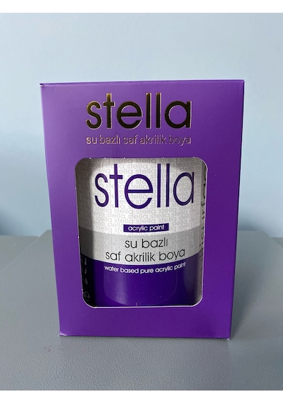 Stella Su Bazlı Saf Akrilik Boya Beyaz 500 Ml
