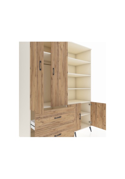 Kronos Gardrop 7 Raflı 2 Çekmeceli Tek Askılı 176x59x221 Aytaşı-çam Çam Kronos Gardrop 7 Raflı 2 Çekmeceli Tek Askılı 176x59x221 Aytaşı-çam Çam