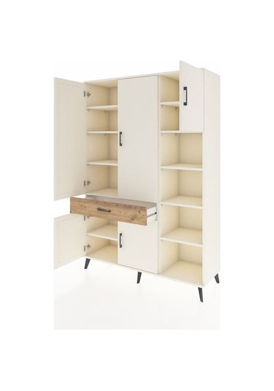Hyperion Dolap 10 Raflı Tek Çekmeceli 5 Kapaklı 132x44x195 Aytaşı-aytaşı/çam Aytası/atlas Çam Hyperion Dolap 10 Raflı Tek Çekmeceli 5 Kapaklı 132x44x195 Aytaşı-aytaşı/çam Aytası/atlas Çam