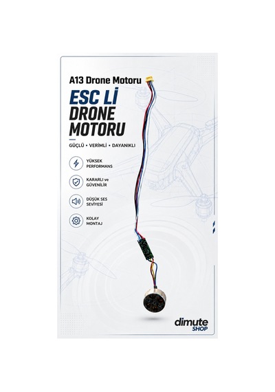 A13 Drone Motoru - Esc Li Yedek Motor - 920696745