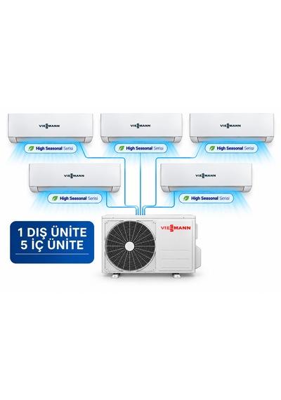 Viessmann F3120M2 Vitoclima 300-S/HE 9+9+12+12+18 İç 42 Dış Ünite Multi Split Klima