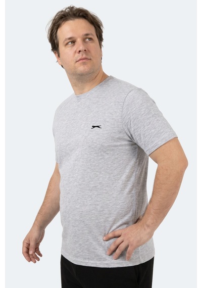 Slazenger Rosalva Jmb Erkek Büyük Beden Gri Tişört