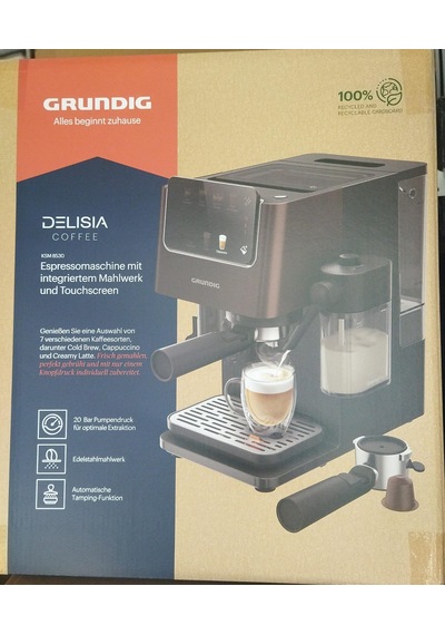 Grundig Ksm 8530 Yarı Otomatik Espresso Makinesi Koyu Siyah Bir