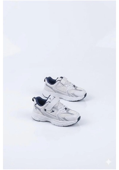 Cool Unisex Çocuk Yazlık Terletmez Kaydırmaz Koku Yapmaz Full Ortopedik Tarz Yürüyüş Ayakkabısı Beyaz