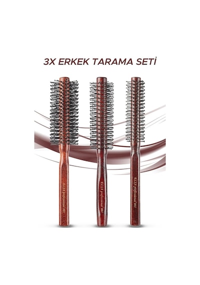 Elsa Professional 3 Lü Erkek Tarama Serisi Wax Tarağı Seti Hediyeli Sakal Seti Tıraş Köpüğü Ve Bıçağı
