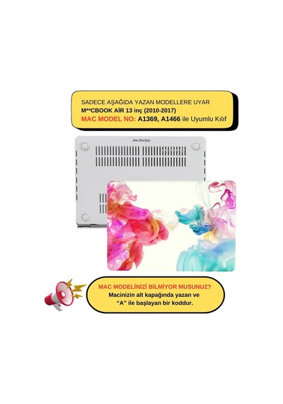 Macbook Air 13 İnç Kılıf Uyumlu A1369 A1466 Renkli Boya Desenli İnce Sert Kapak Darbe Çizilme Koruma Hard Case Mat Yüzey Pembe Belirtilmemiş Macbook Air 13 İnç Kılıf Uyumlu A1369 A1466 Renkli Boya Desenli İnce Sert Kapak Darbe Çizilme Koruma Hard Case Mat Yüzey Pembe Belirtilmemiş