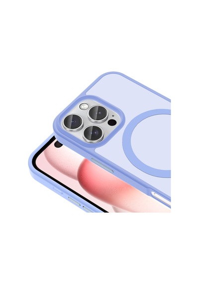 Apple iPhone Uyumlu 16 Pro Max Kılıf Magsafe Destekli Kamera Yükseltili Silikon Mat Parmak İzi Tutmayan Pazarplus Gri