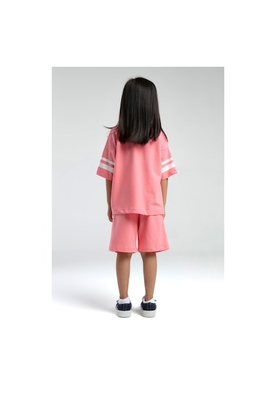 U.S. Polo Assn. U.s. Polo Assn Kız Çocuk Pembe Bermuda Takım Us2091-c-v2 Pembe