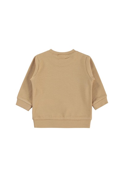 Civil Baby Düz Basic 6-18 Ay Sweatshirt - Kahverengi Taba