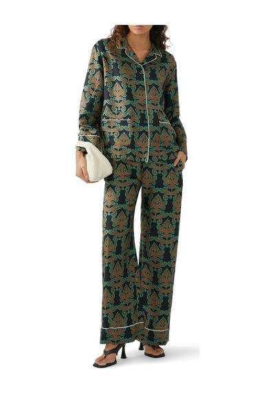 La Doublej Şık Kadın Pijama Gömleği Siyah