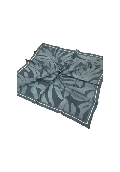 Benetton Desenli Siena Eşarp - 1039 - İndigo