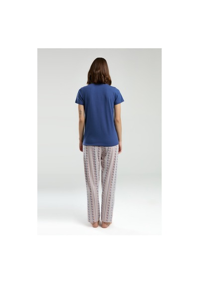 Pierre Cardin Kadın Mavi Pijama Takımı Pc8956-s-v1 Mavi