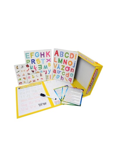 +4 Yaş Manyetik Oyuncaklar Tablet İngilizce Eğitim Seti ve Yazı Tahtası (diy