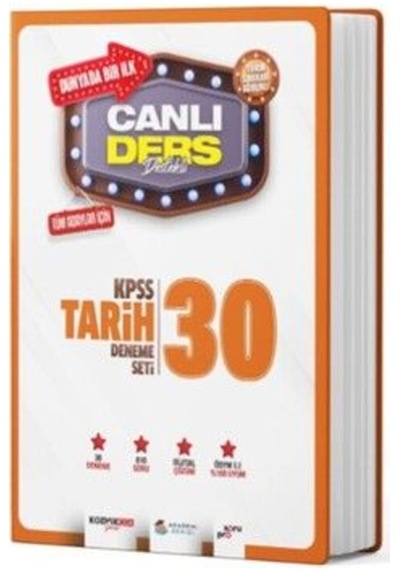 Akademi Denizi Kpss Tarih Canlı Ders Süper 30 Deneme Seti