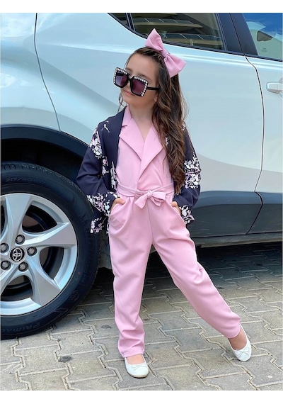 Quzucuk Kids Kız Çocuk Ceketli Tulumlu Takım (461388010) Çok Renkli
