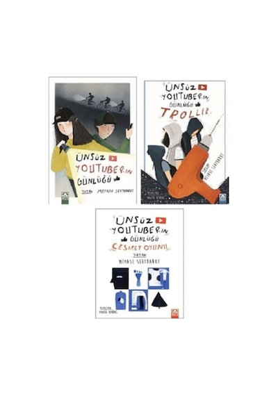 Ünsüz Youtuberın Günlüğü / Troller - Cesaret Oyunu - 3 Kitap Set - Miyase Sertbarut