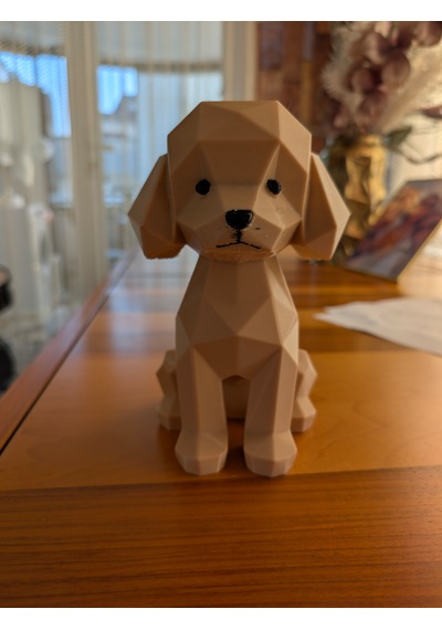 Toy Poodle Köpek Figürü Dekoratif Biblo 3d Baskı Sevimli Köpek Dekoru 11,7 15 18,8 Cm -