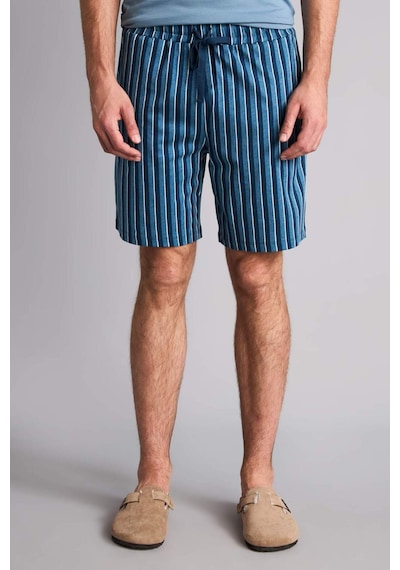 Defacto New Regular Fıt Kısa Kollu 2li Pijama Takım H8712ax26smbe485 Mavi-be485