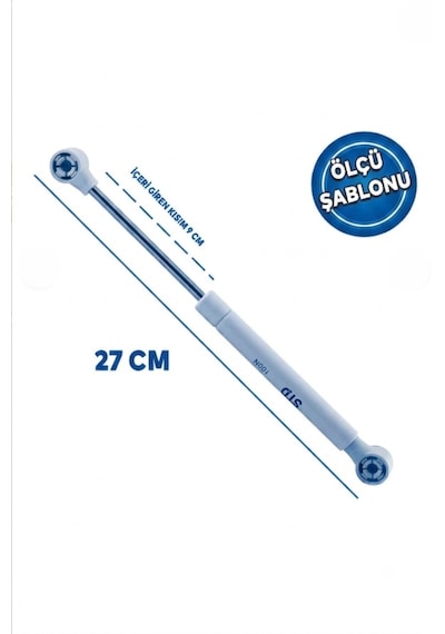 Mobilya Gazlı Piston 80n 100n 120n Dolap Kapağı Yavaş Açılır Kapanır Amortisör Tek Renk