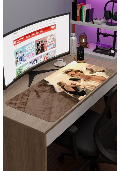 Outer Banks V1 90x40 Xxl Gaming Kauçuk Kaymaz Taban Mouse Pad Fare Altlığı