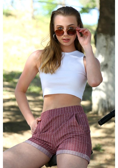 İbrahim Burak Etiler Collectıon Moda Çizgi Şort Crop Bordo Takım 26550