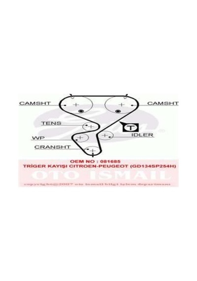 GATES 5458XS TRIGER EKSANTRIK KAYISI 106 206 307 PARTNER II / SAX