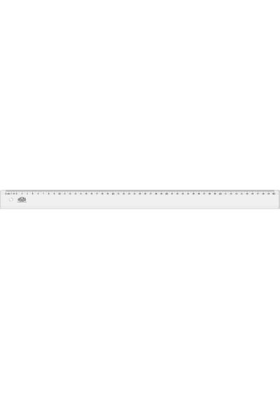 Hatas 0170 Geniş Plastik Büro Tipi Şeffaf Cetvel 50 CM