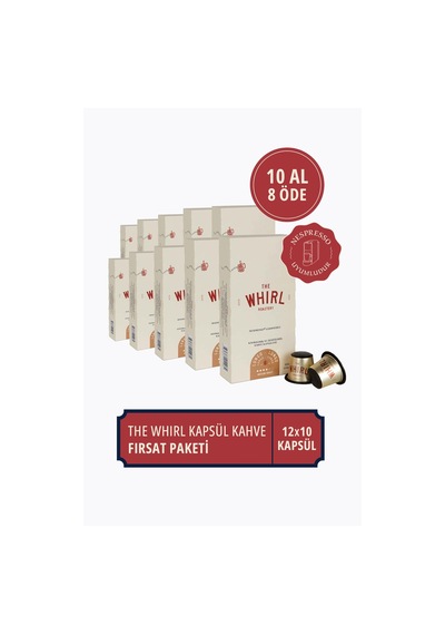 The Whirl Lungo Medium Kapsül  Kahve 10 Kapsül