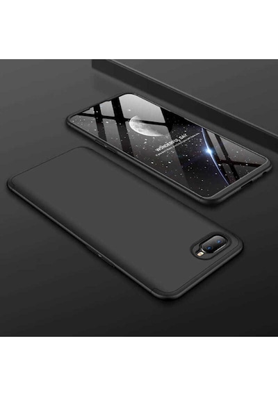 Oppo Ax7 Kılıf Zore Ays Kapak Siyah
