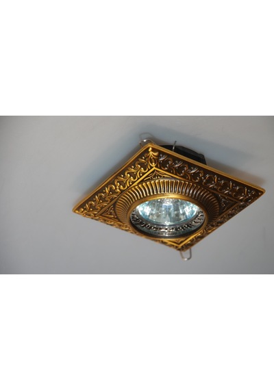 Eskitme Ahşap Desenli Versace Led Spot
