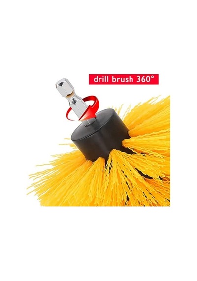 Livx Hygiene Matkap Ucuna Takılan Profesyonel Temizlik Fırçası 5 Parça Ve 15 Cm Uzatma Çubuğu Sarı Muf-01 Sku: Smgstk8b5cbb2279