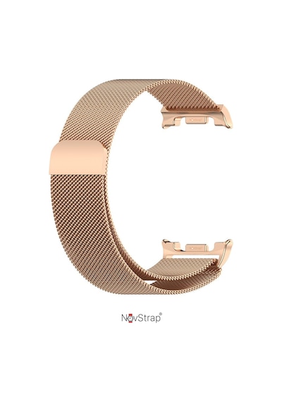 Novstrap Samsung Galaxy Watch 9 40mm 44mm İle Uyumlu Kordon Mıknatıslı Metal Çelik Hasır Kayış