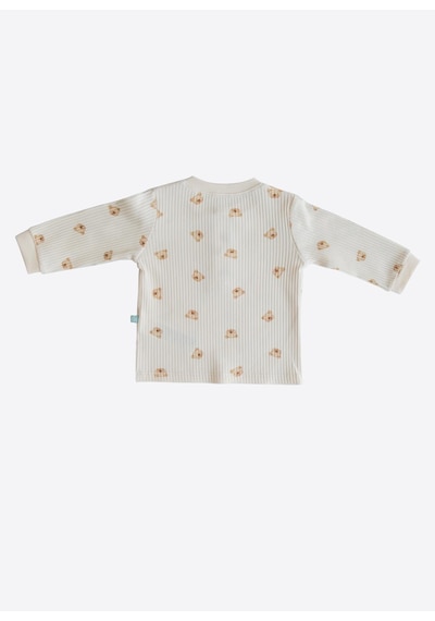 Organik Hector 2'li Pijama Takımı Natural Krem