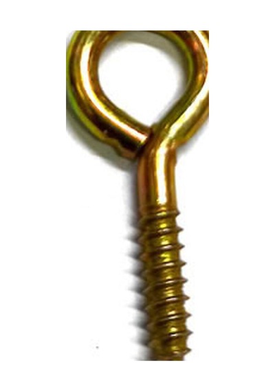 200 Adet Piton 16x30 Kapalı, 10x24 Mm, Sarı - Asma Ve Sabitleme, Vidalı Çengel Kanca Evimdeyokyok 24 MM