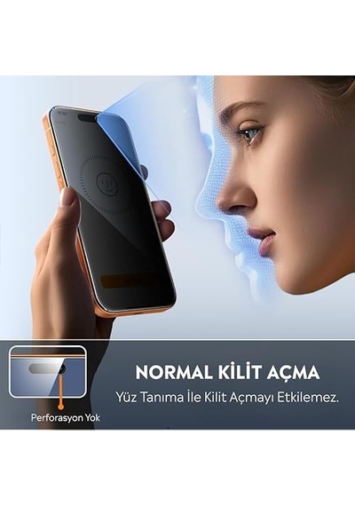 Apple iPhone Uyumlu 17 Pro Max İçin Ultra Şeffaf Full Ekran Korumalı Pro Hayalet Temperli Cam Ekran Koruyucu