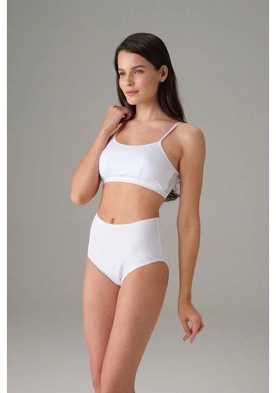 Kadın Beyaz Kadın Slip Külot 7183 Beyaz