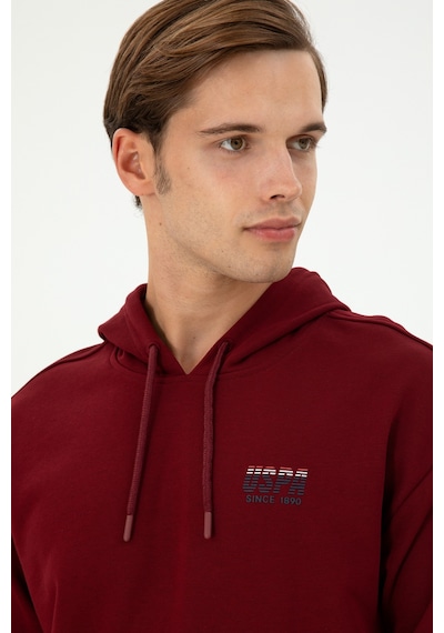 U.s. Polo Assn. Erkek Bordo Sweatshirt 50293442-vr014 Bordo
