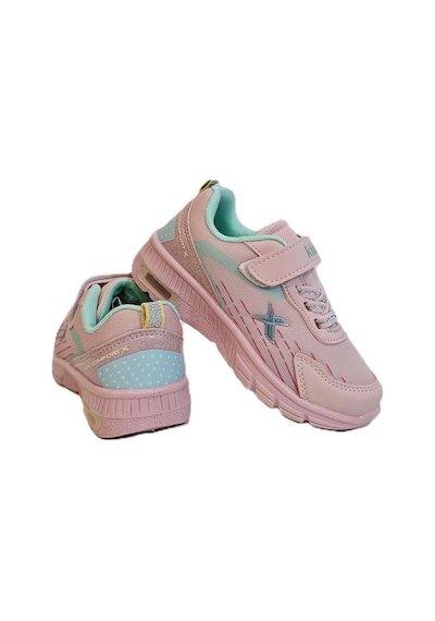 Kinetix Cover Pembe Cırtlı Kaymaz Kız Çocuk Spor Ayakkabı Pembe