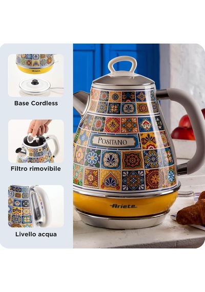 Ariete Positano Elektrikli Su Isıtıcı 1,7 Litre Kettle 2869/0p -