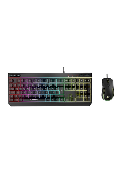 Rampage Km-r57 Seraphic Siyah Rgb Aydınlatmalı Q Oyuncu Multmedia Klavye Ve 12800 Dpı Mouse Gaming Set Optik