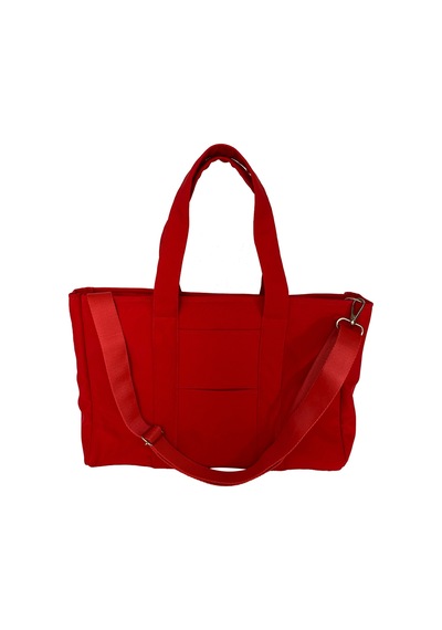 Tuttobene Idıly Kırmızı Tote Bag Omuz Çantası Laptop Kitap Evrak Taşınabilir Tb005