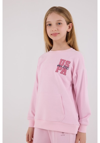 U.S. Polo Assn. Kız Çocuk Pembe Eşofman Takımı Us2307-c-v1 Pembe